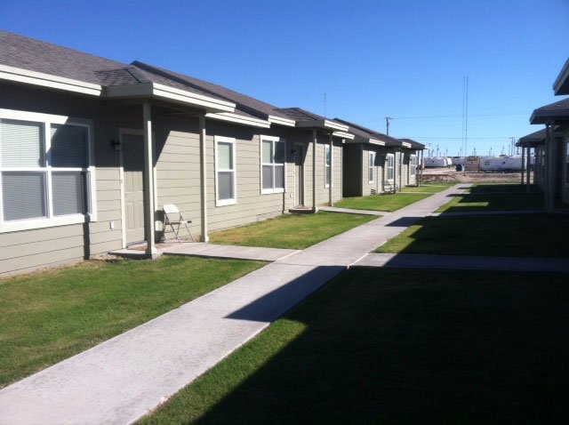 Walkways and entrances at Santa Rita Homes